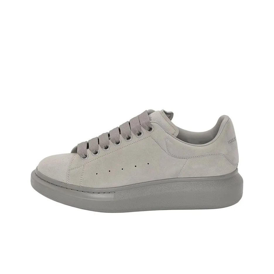 Alexander McQueen Skateboard Shoes Men Low Top Gray