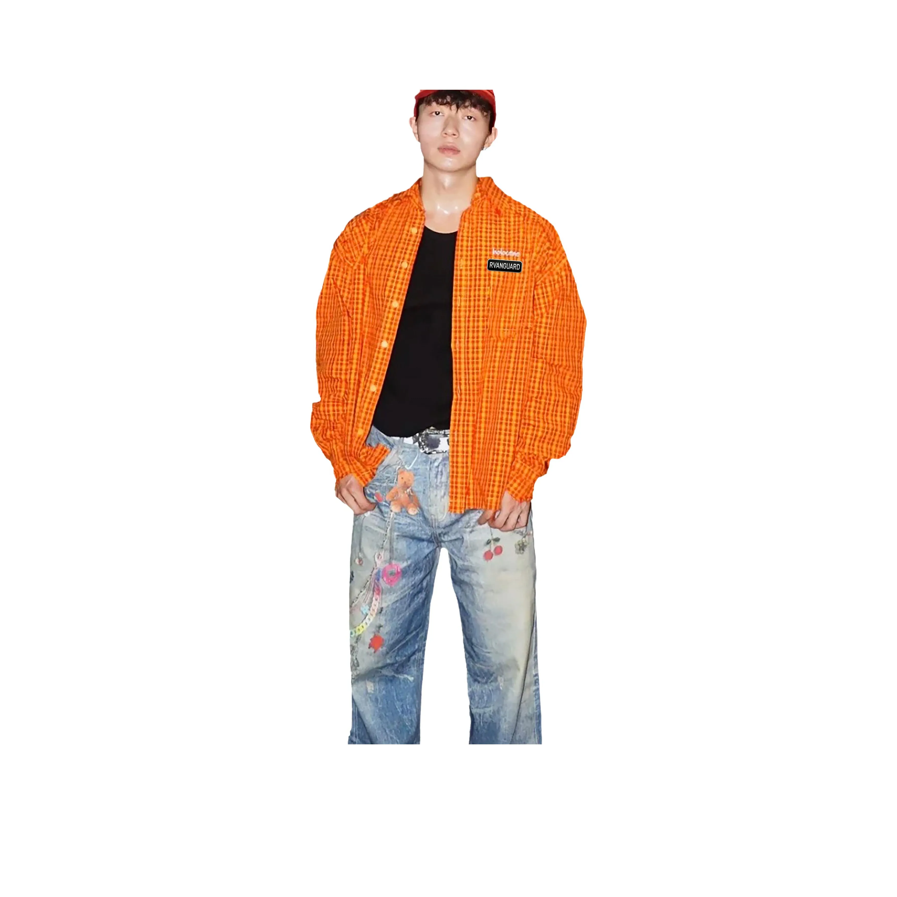 RVANGUARD Оранжевые Унисекс Рубашки