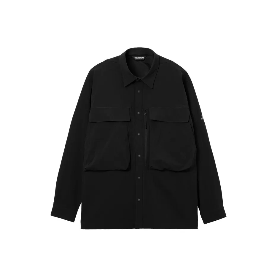 DESCENTE Мужская длинная рубашка с длинным рукавом из Cordura для мужчин