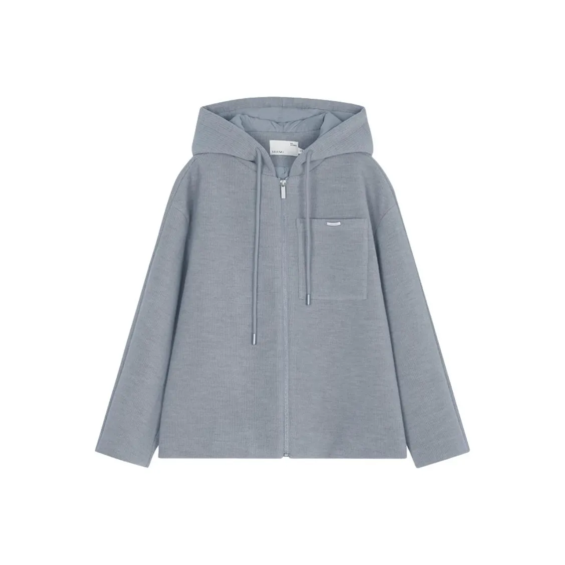 IHIMI Пыльно-синий женский короткий пиджак