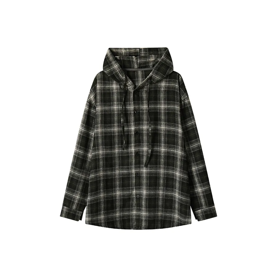 DOUBLEFISH С капюшоном Длинный рукав Рубашка Унисекс