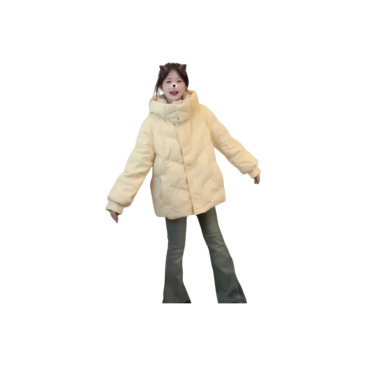 BONAS Желтый Женские пуховики