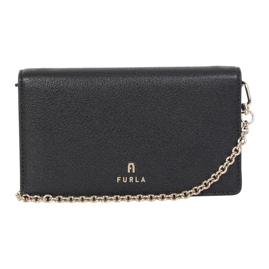 Furla Текстурированная кожа цепочка кошелек сумка через плечо сумка на плечо женский черный