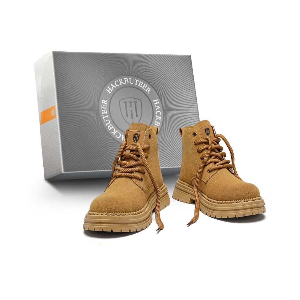 HACKBUTEER Ankle Длина (размер в длину) Мартин Boot Men's Box Включено