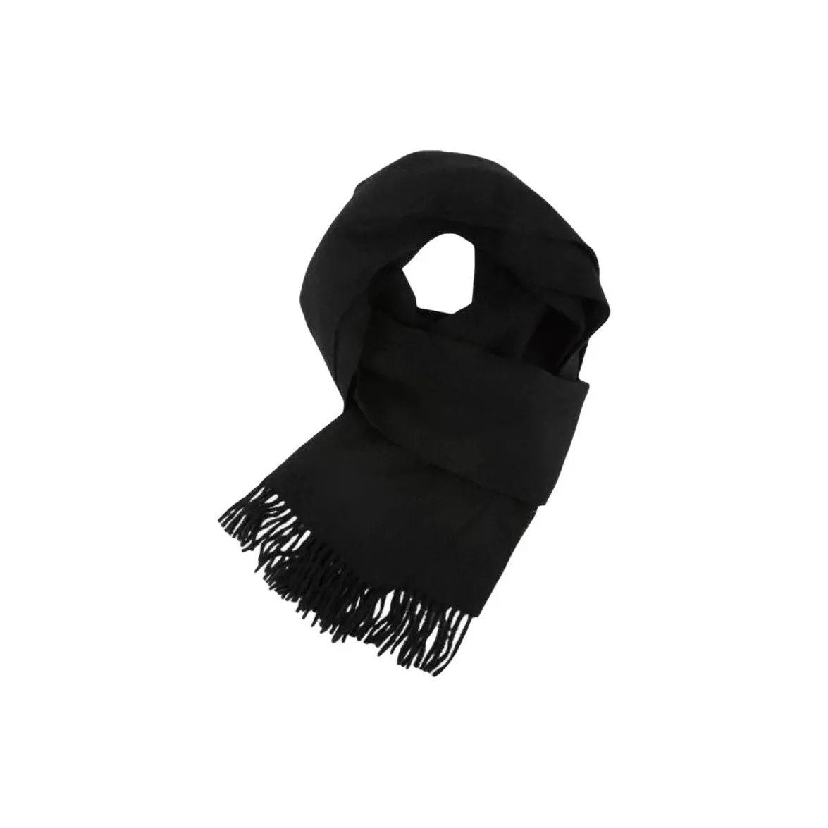 Tommy Hilfiger Кашемир Вязаные Шарфы Мужской Черный Темно-Серый