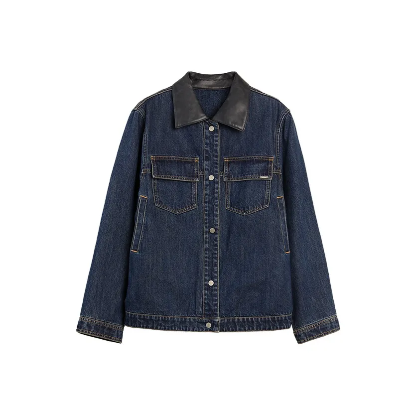 ELLE Джинсовый синий Женская Джинсовая куртка