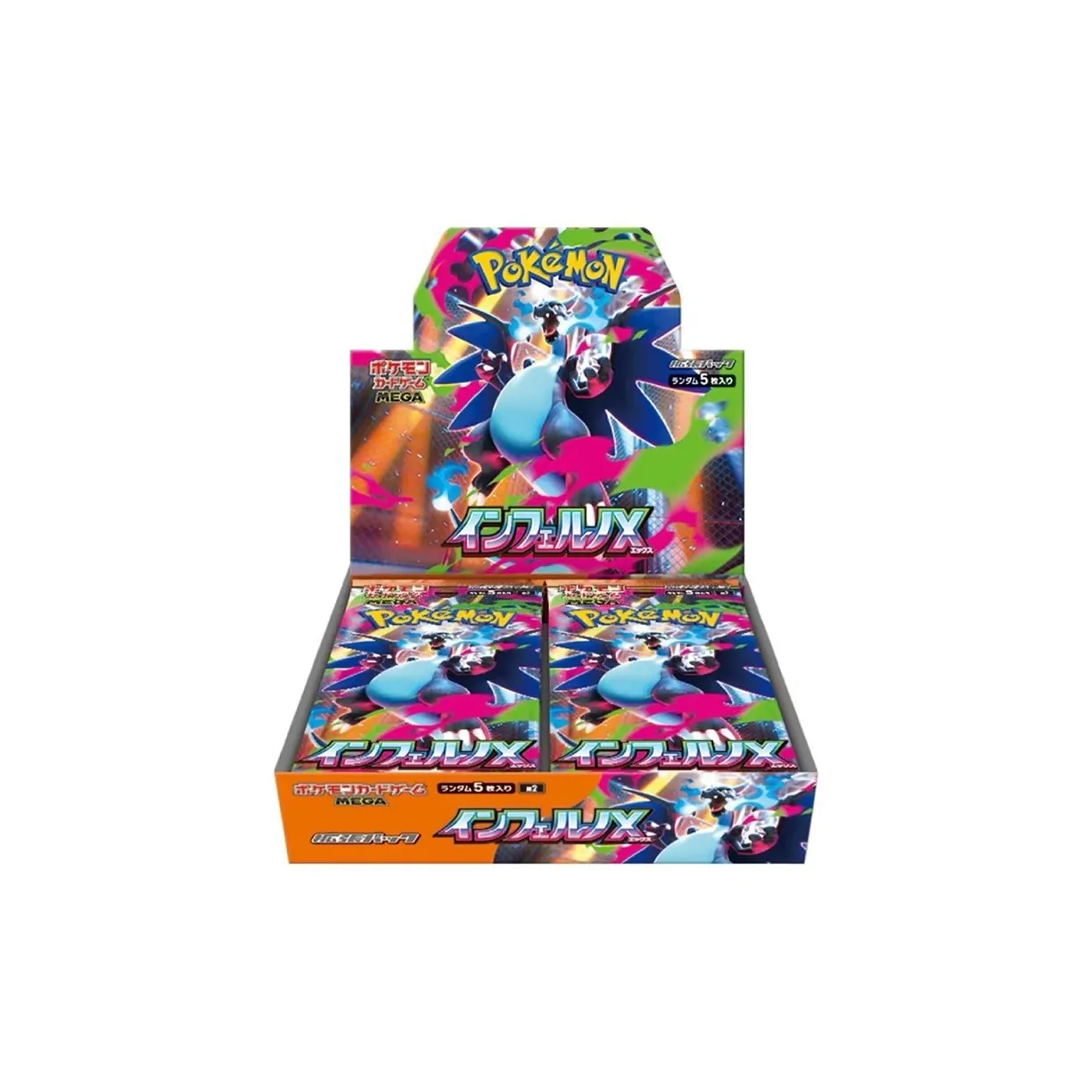 POKEMON Японская версия PTCG M2 Mega Evolution Charizard Hellish Flame оригинальная запечатанная карта целая коробка