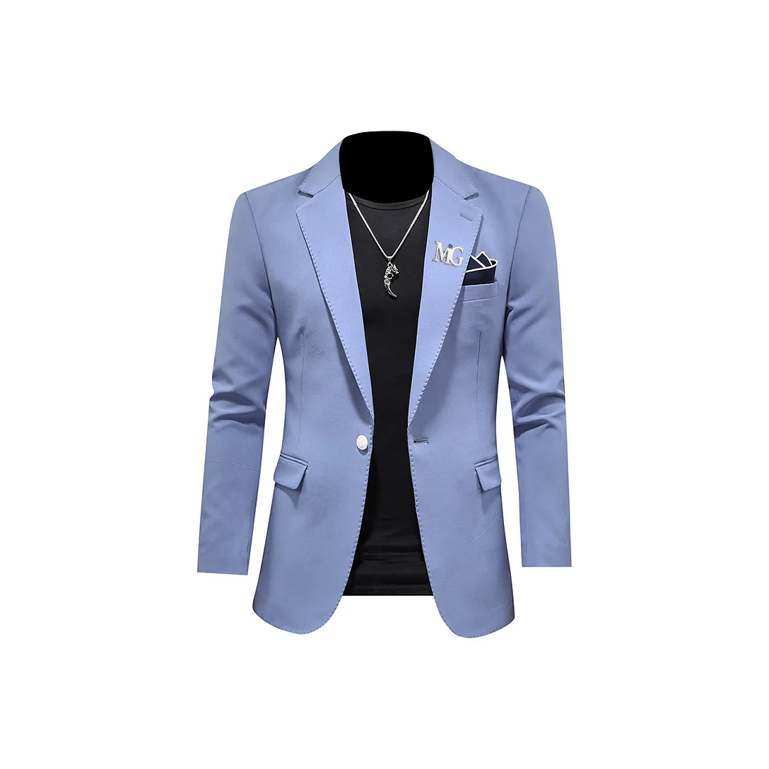 MG Royal Blue Мужские Деловые Костюмы