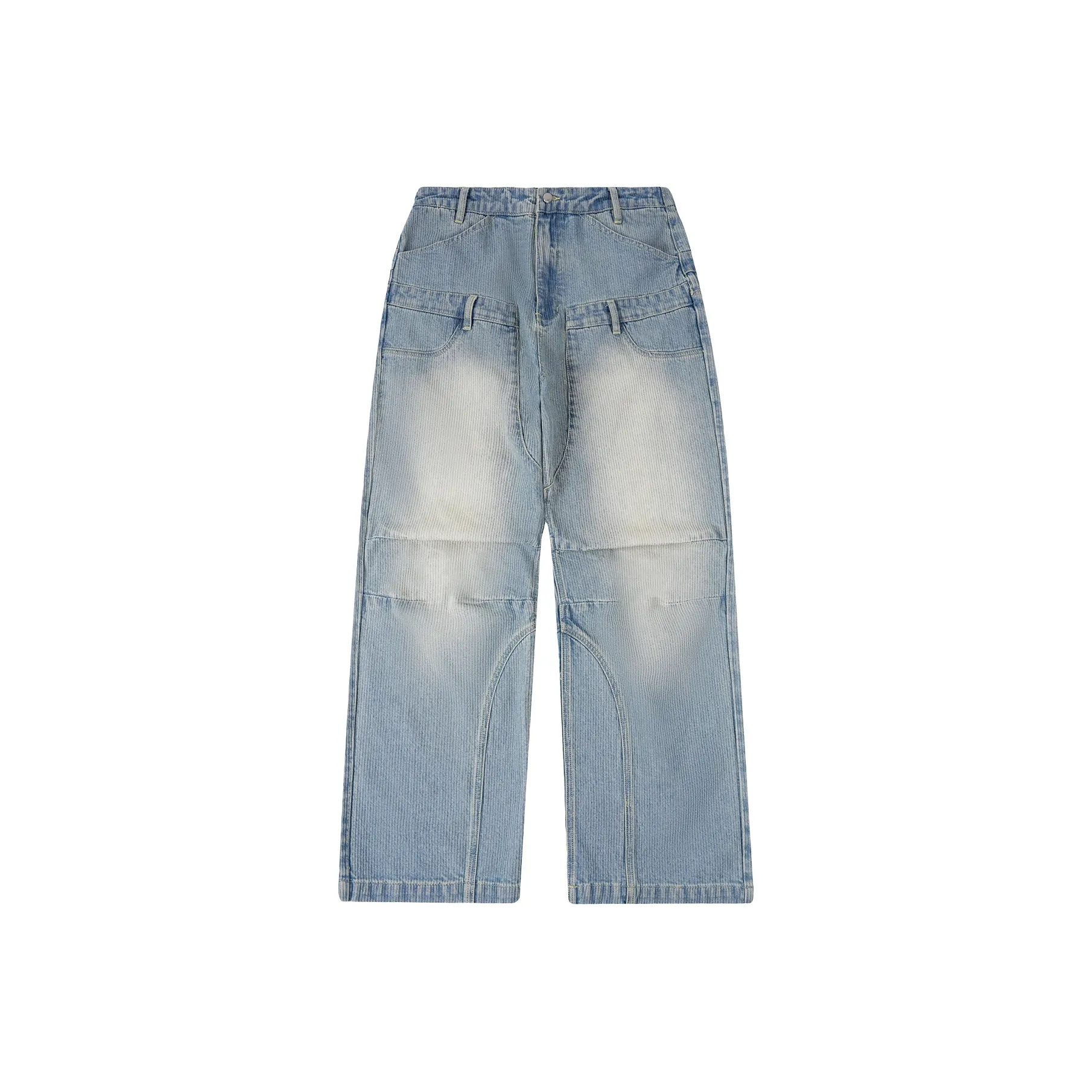 1807 Light Blue Unisex Jeans 1807 Светло-голубые унисекс джинсы