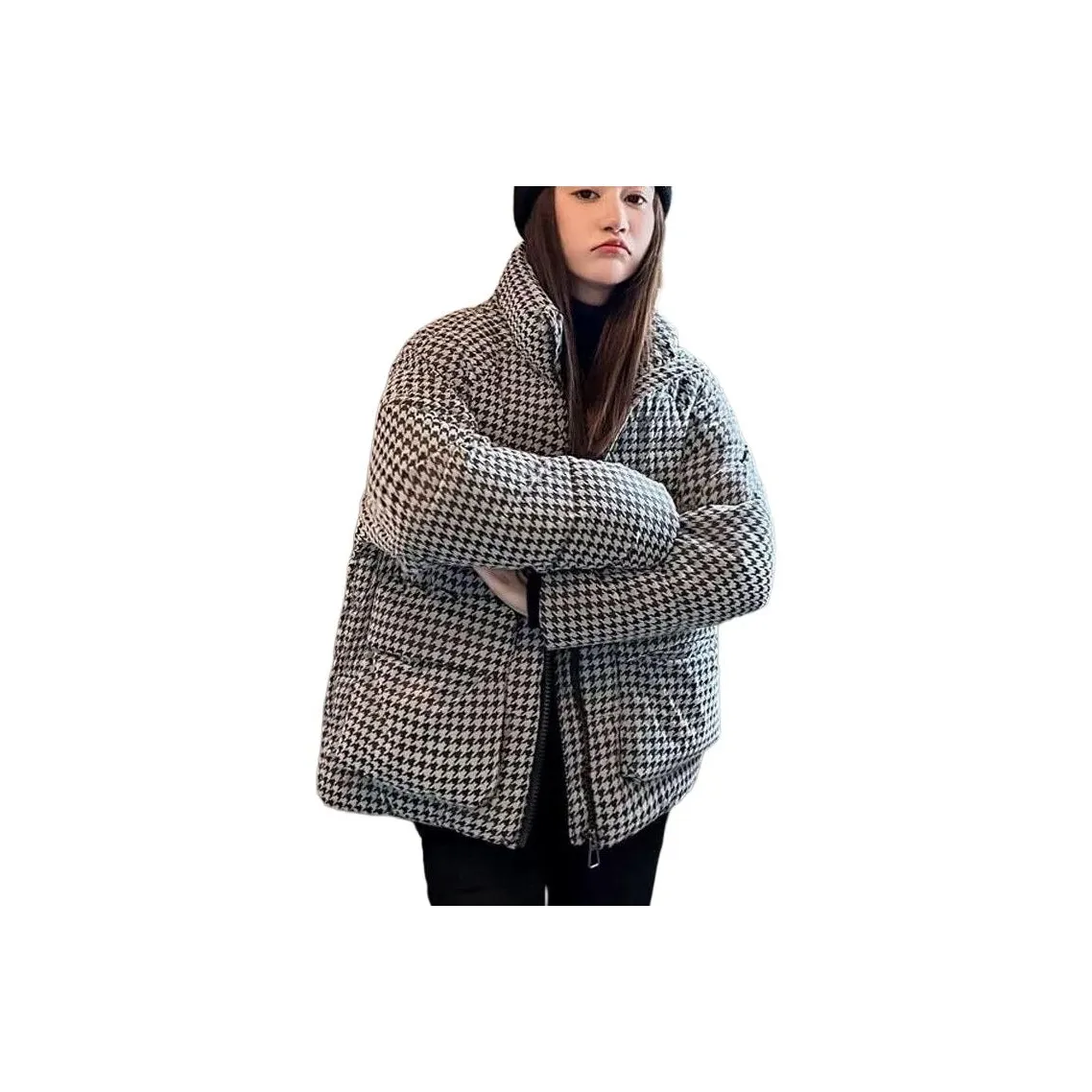 BONAS Гусиная лапка Женские пуховики