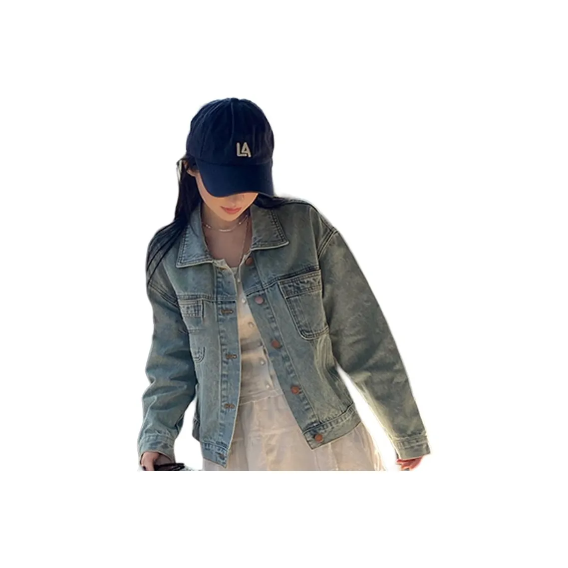 YICHEN Синий Женские Джинсовые Куртки