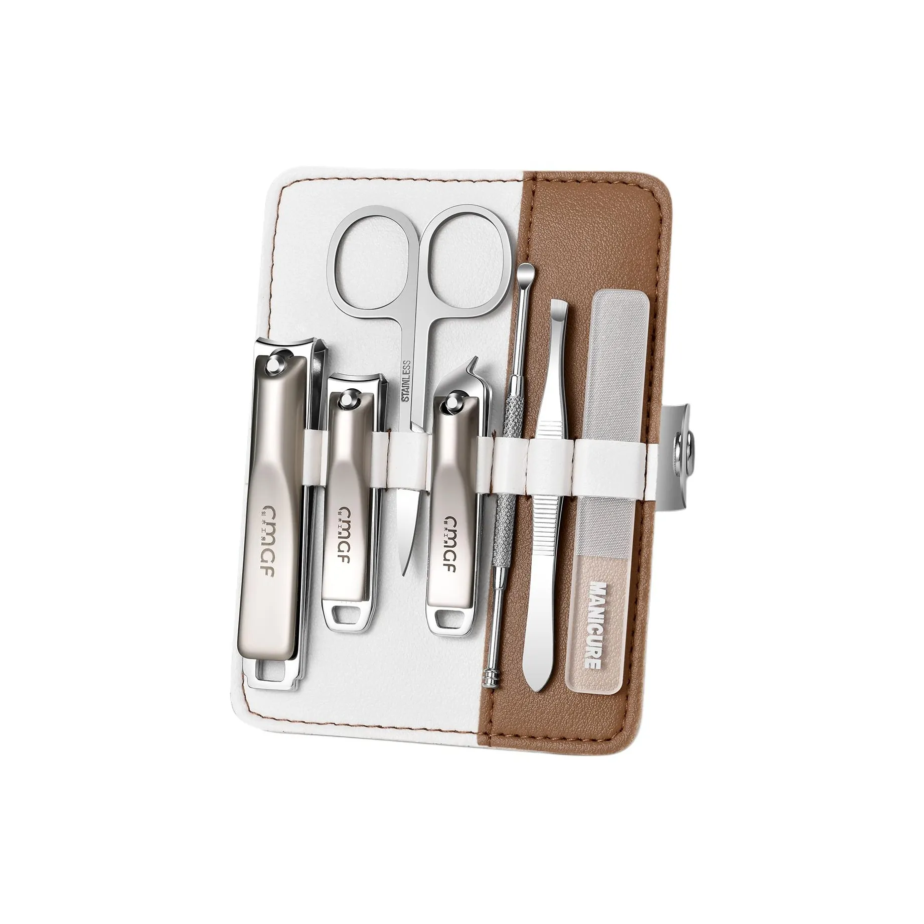 CHUANGMUGONGFANG Набор инструментов для маникюра Nail Отделка с ножницами для ногтей и наждачной бумагой