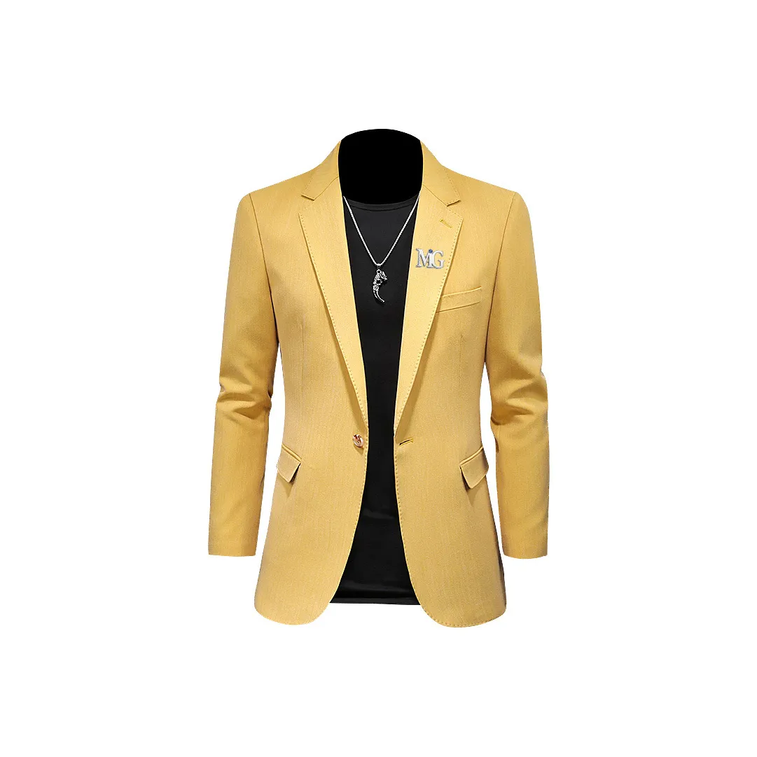 MG Ярко-желтый Мужской Деловые костюмы