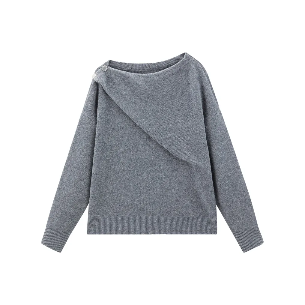 PEACEBIRD Кованый железный серый Женская трикотажная одежда