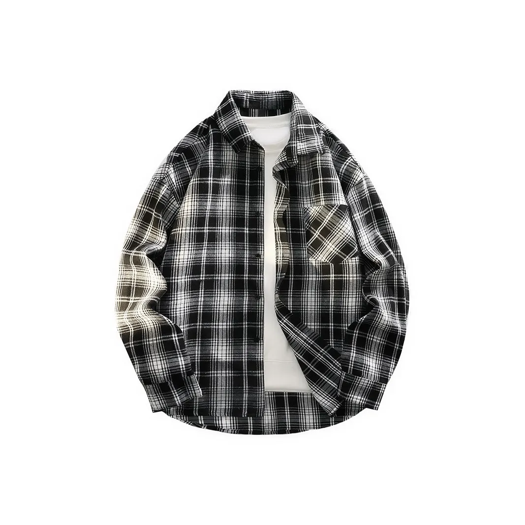 DOUBLEFISH Клетчатая Верхняя одежда Рубашка Унисекс