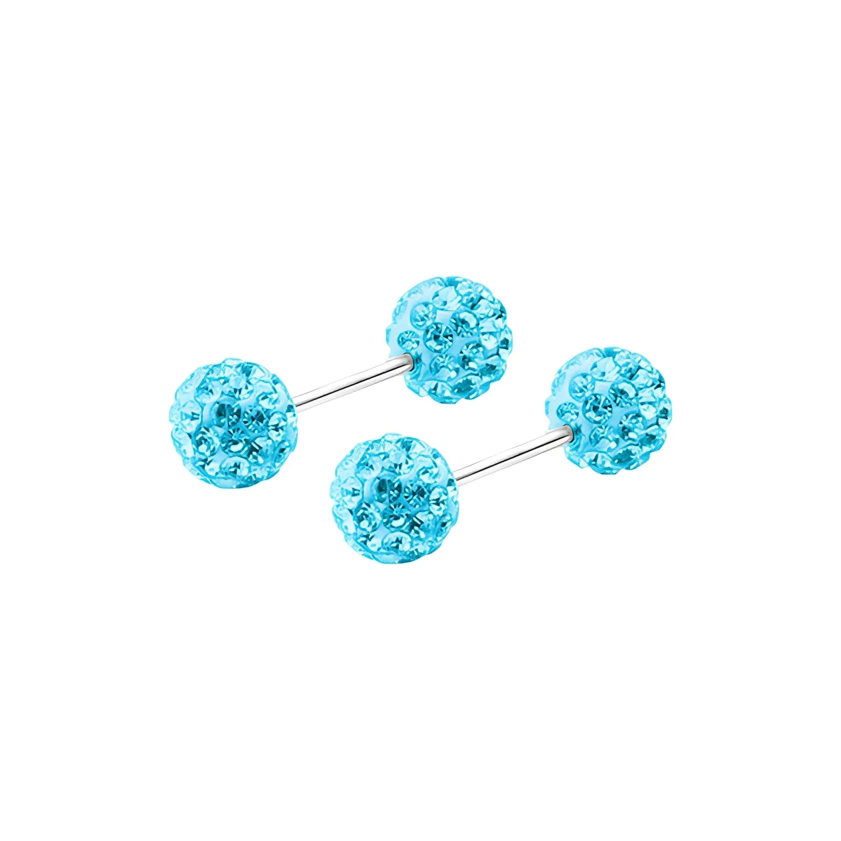 PAYMERY Медицинская Сталь 316L из титана двойная головка ушные повязки унисекс серебристо-белый