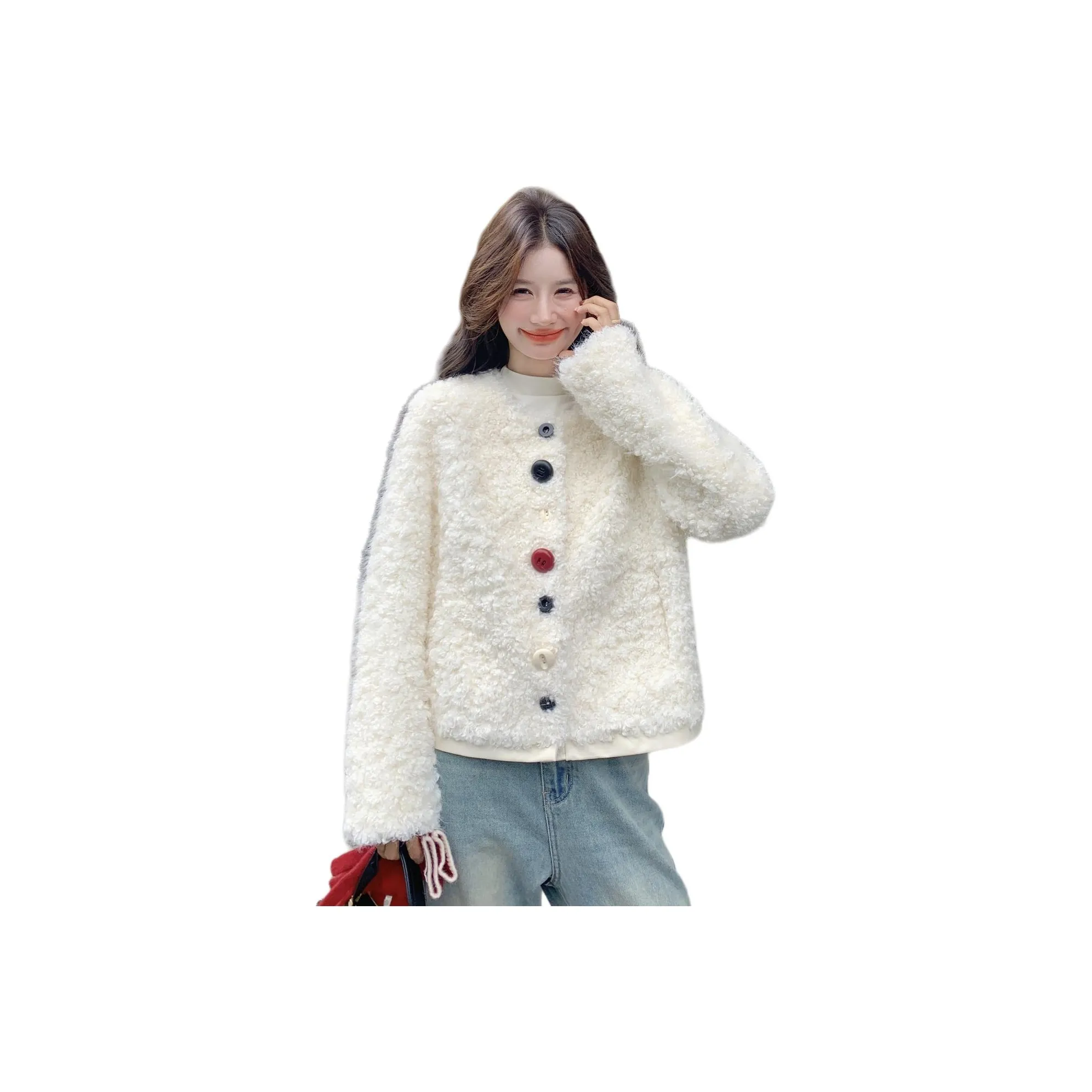 MEXICAN Белый Женский Короткий Пальто