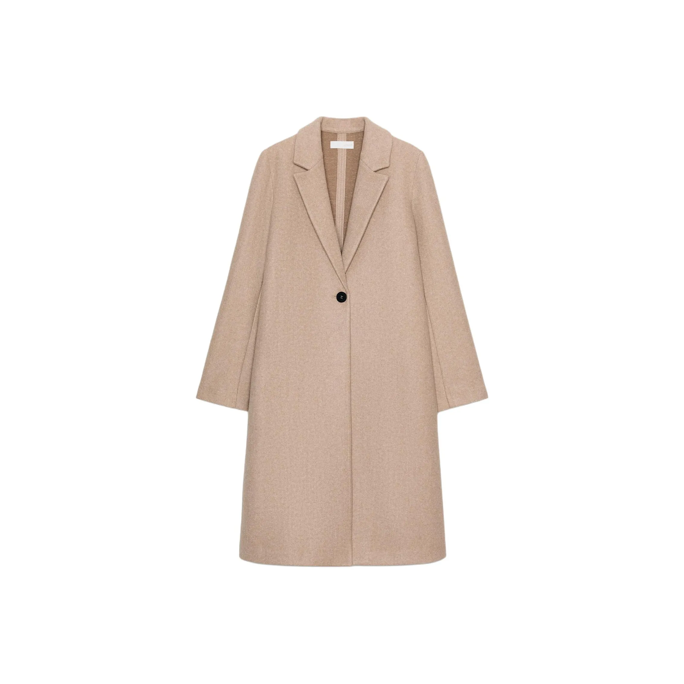 ZARA Collaboration Средний верблюжий женское пальто