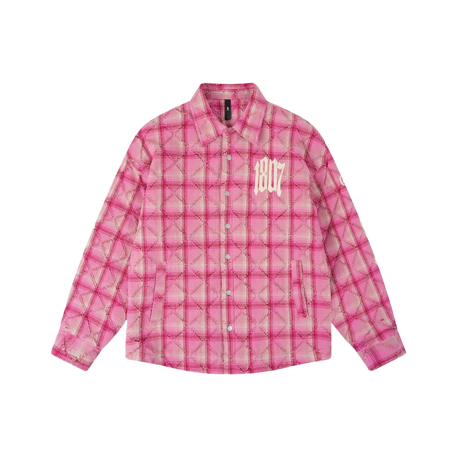 1807 Розовый Унисекс Рубашки