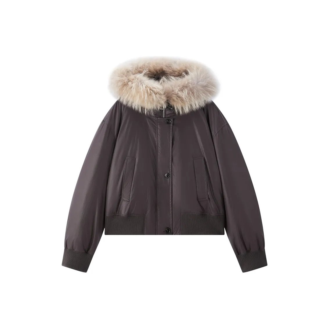 PEACEBIRD Изюм Фиолетовый Женские Пуховики