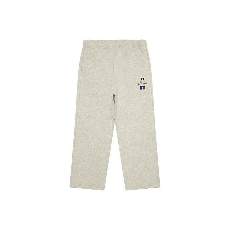 Aape BAPE x Russell Athletic Co Бренд Серый Белый WH2 Мужские Повседневные Штаны