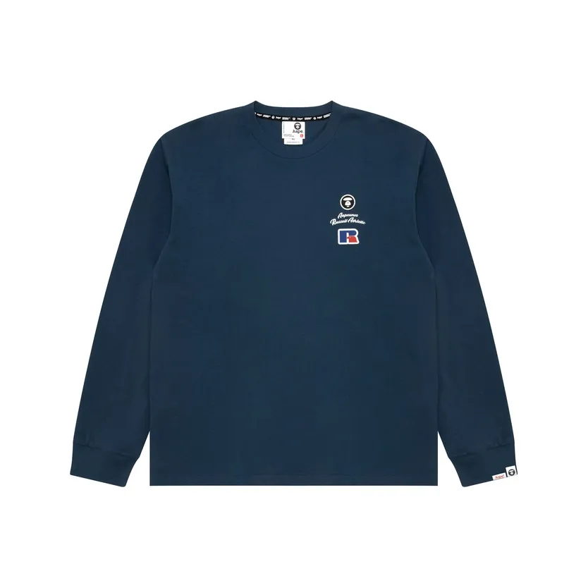 Aape BAPE x Russell Athletic Co Бренд Мужские T-рубашки