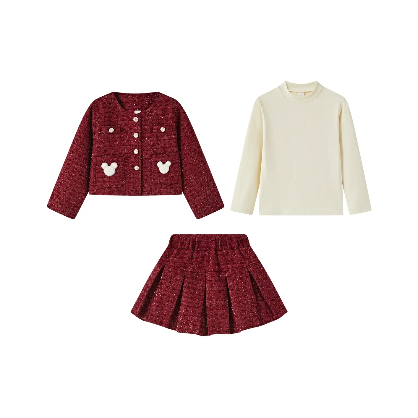 Disney Бургунди Kids Комплекты с Юбкой