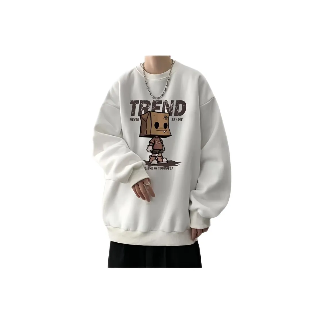 ENPofficial Длинный рукав Свитшот Топ Мужской