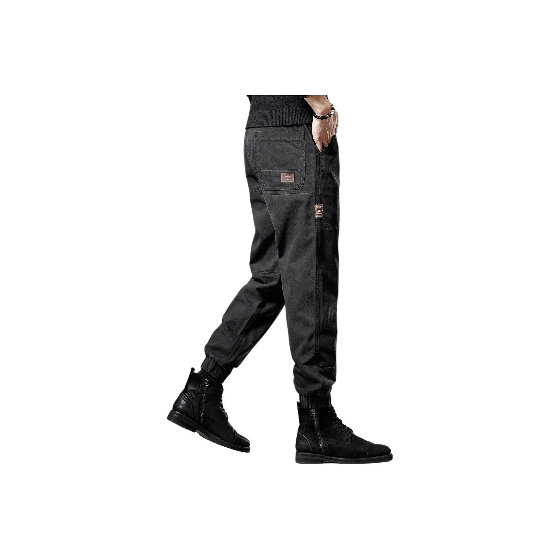 GUISE Осенние Карго Брюки с Эластичными Манжетами Унисекс