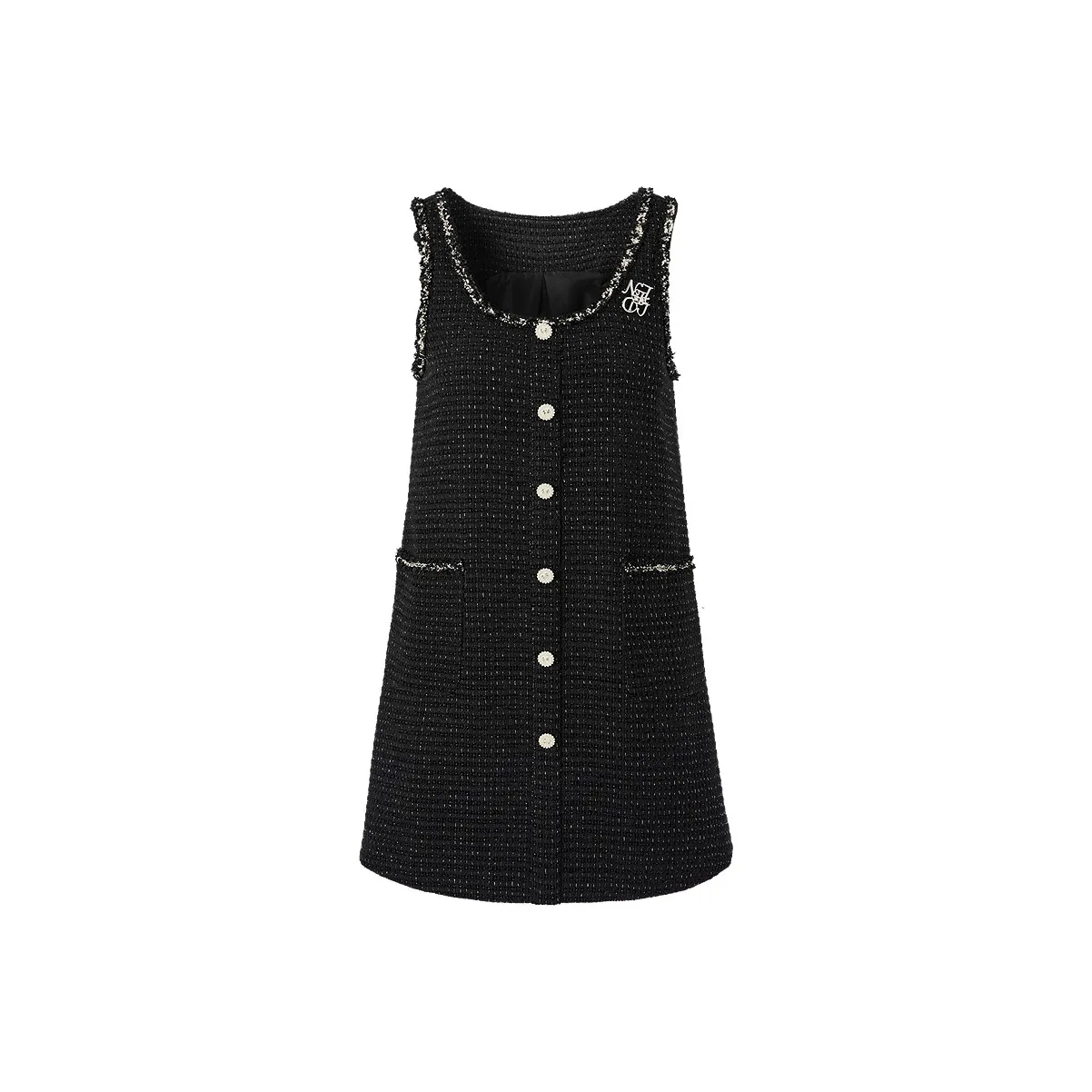 LEDIN Без рукавов Платье Женское Черное