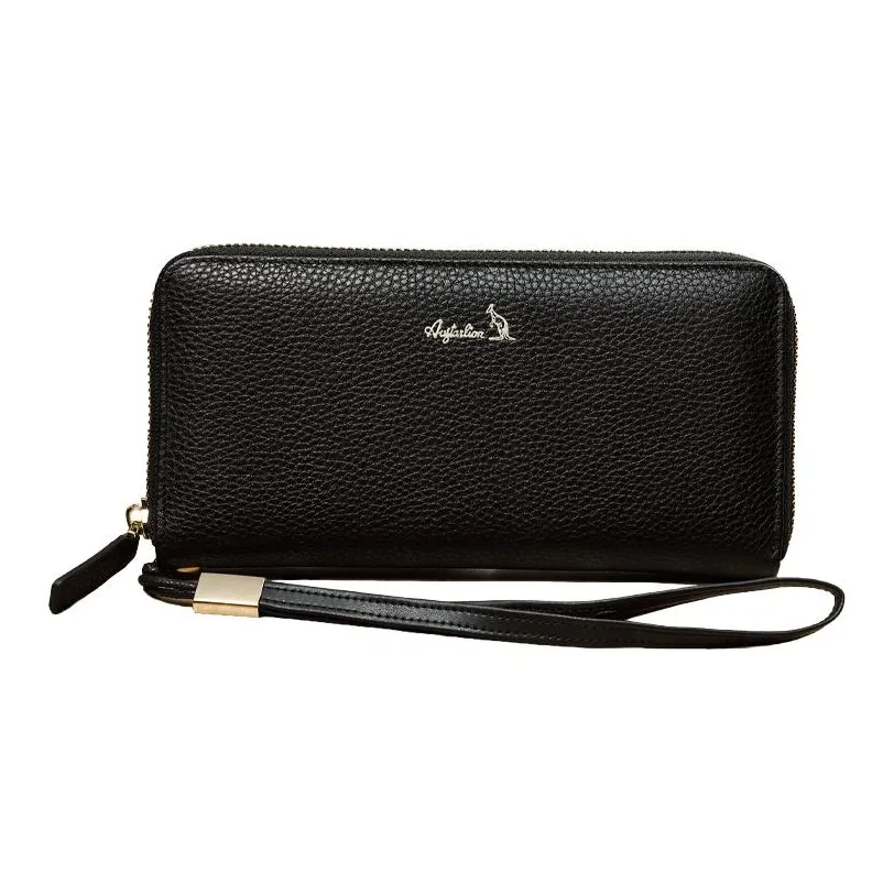 AUGTARLION Клатч из коровьей кожи кошелек для монет клатч стандартный женский черный красный