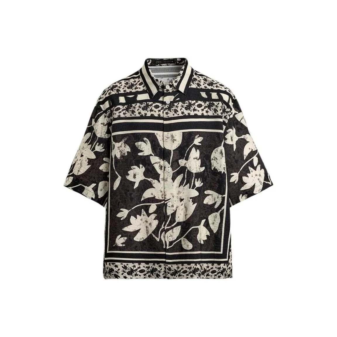 ZARA Мужские черные рубашки