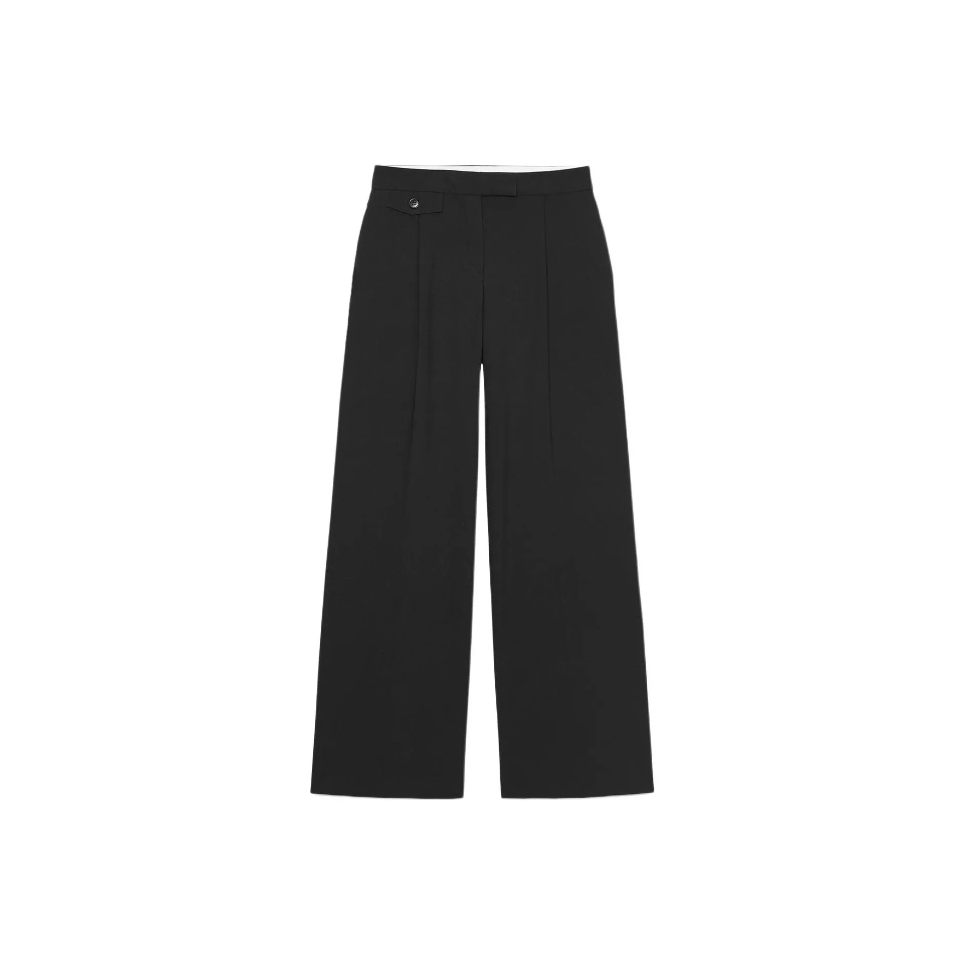 ZARA Черные Женские Повседневные Штаны