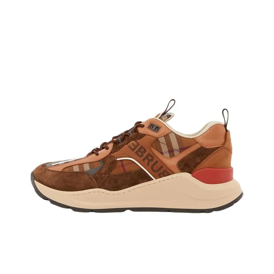 Burberry Casual Shoes Men Low Top Brown