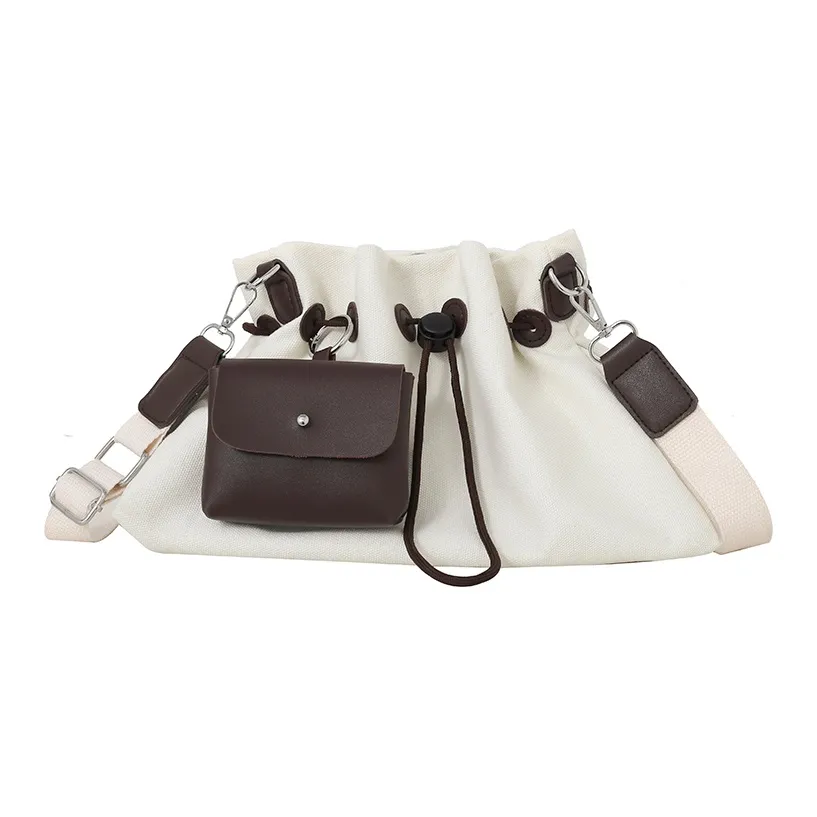 Three Ducklings Canvas Crossbody Bag Shoulder Bag Regular Women's Multicolor Три утёнка Холст Сумка через плечо Сумка на плечо Стандартная Женская Многоцветная