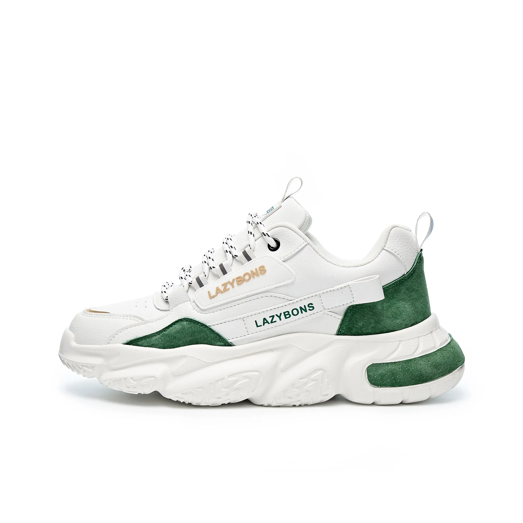 LAZY BONS Амортизация Покрытие Увеличение Высоты Поддержка Устойчивость к Износу Противоскользящий MID Топ Повседневная Обувь Унисекс