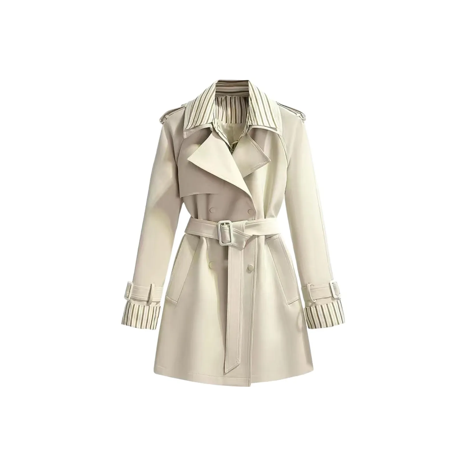 TXGN Экрю Женская тренч-куртка