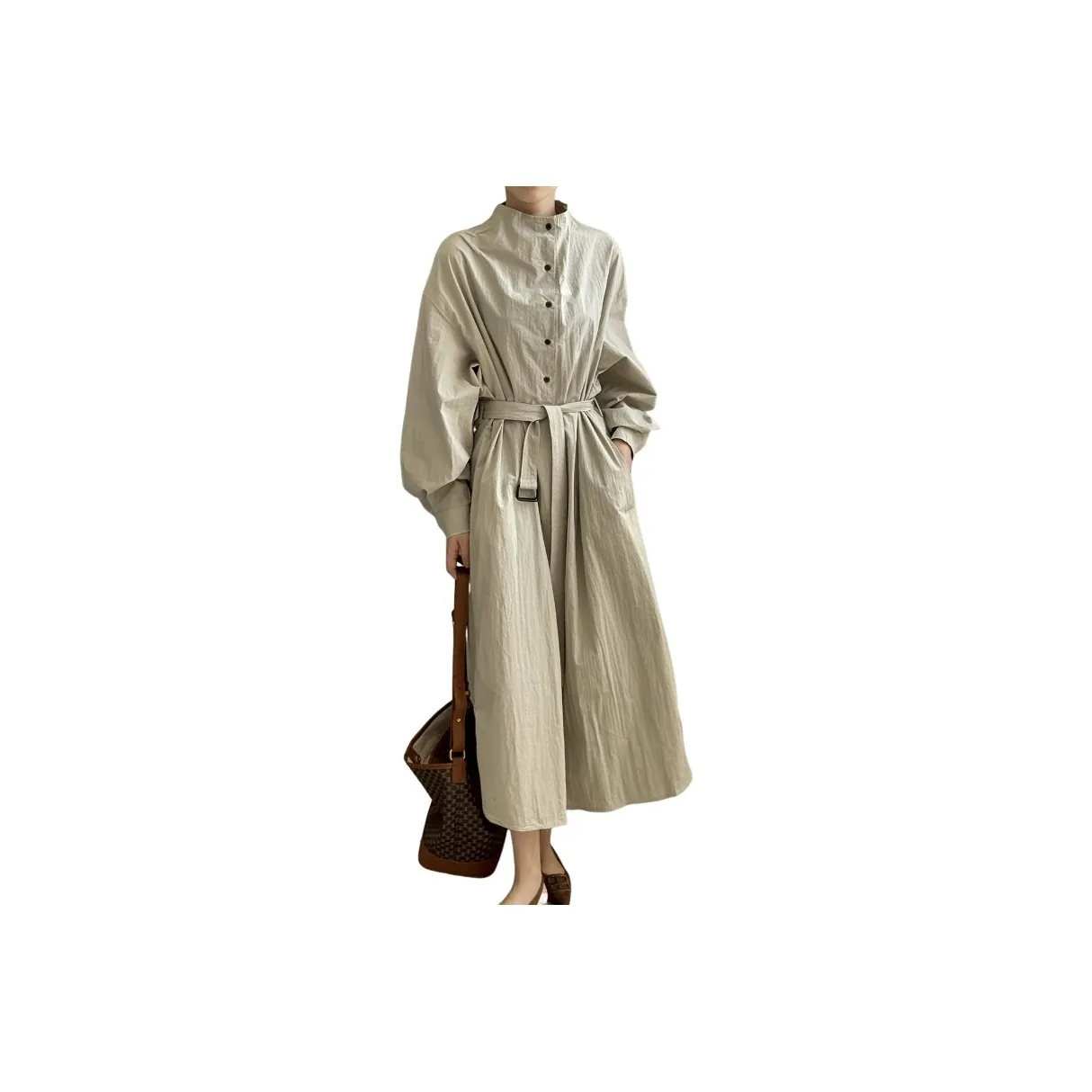 Hirono Journal Осенний Длинный Длинный Рукав Платье Женское