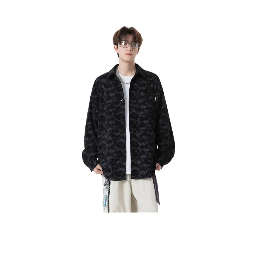 TUOFEI Черный Унисекс Рубашки