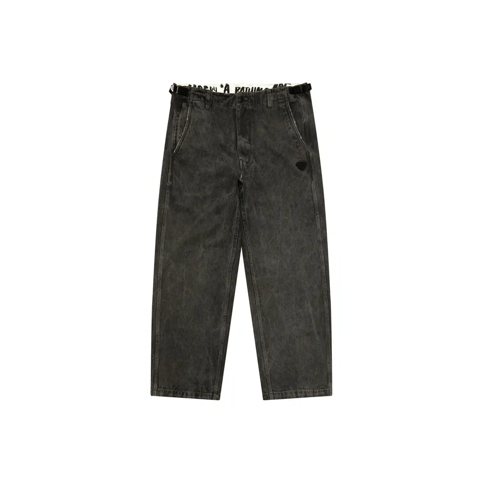 Aape Черные BKX Мужские Повседневные Штаны