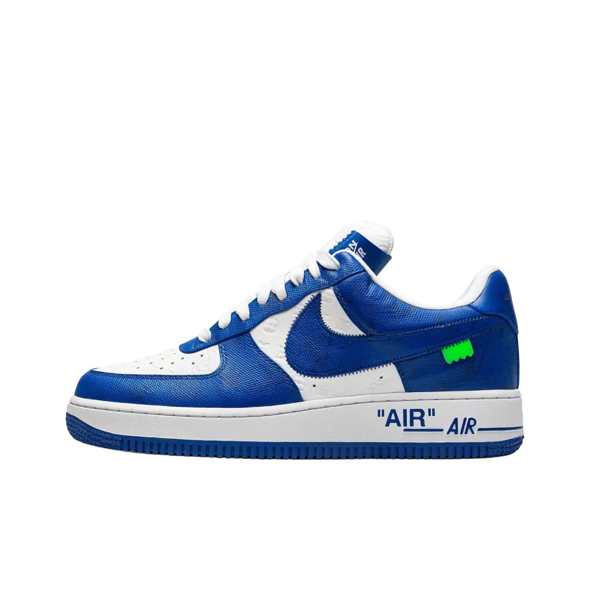 Nike X LOUIS VUITTON Air Force 1 Skateboard Shoes Unisex Low Top Blue White