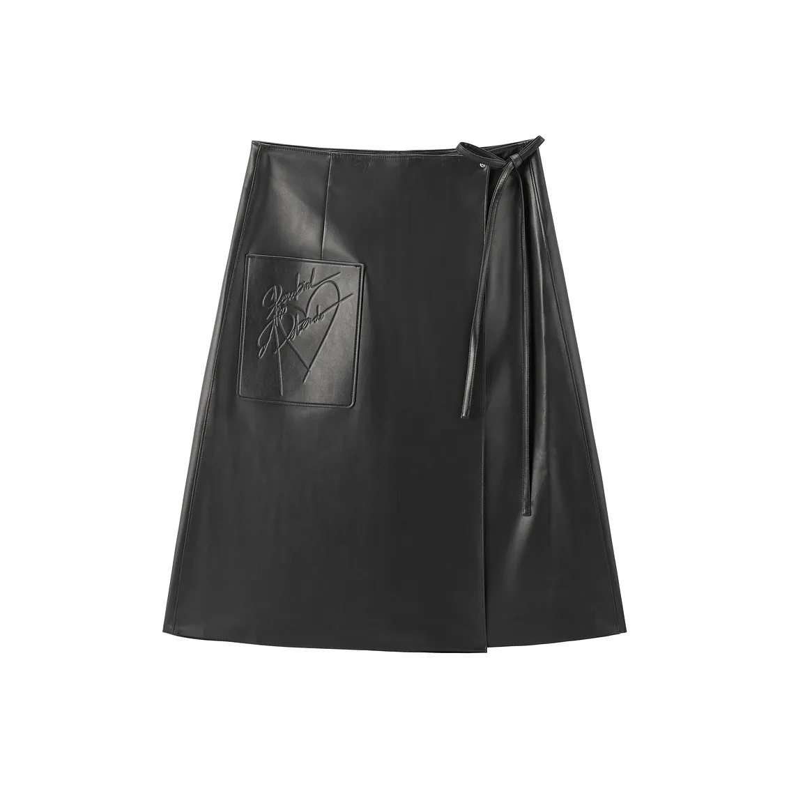 PEACEBIRD Кожа Длинная Юбка Женская