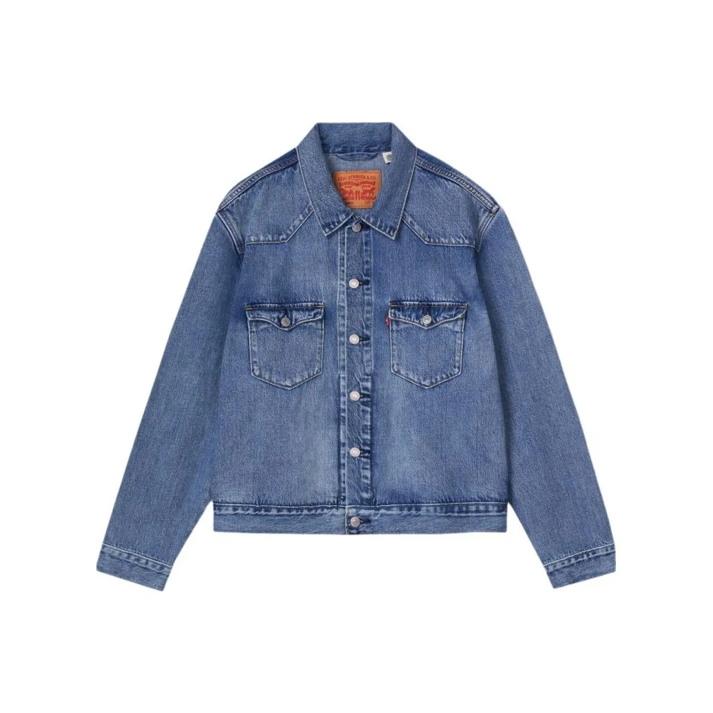 Levis Темно-синий Мужской Джинсовые куртки