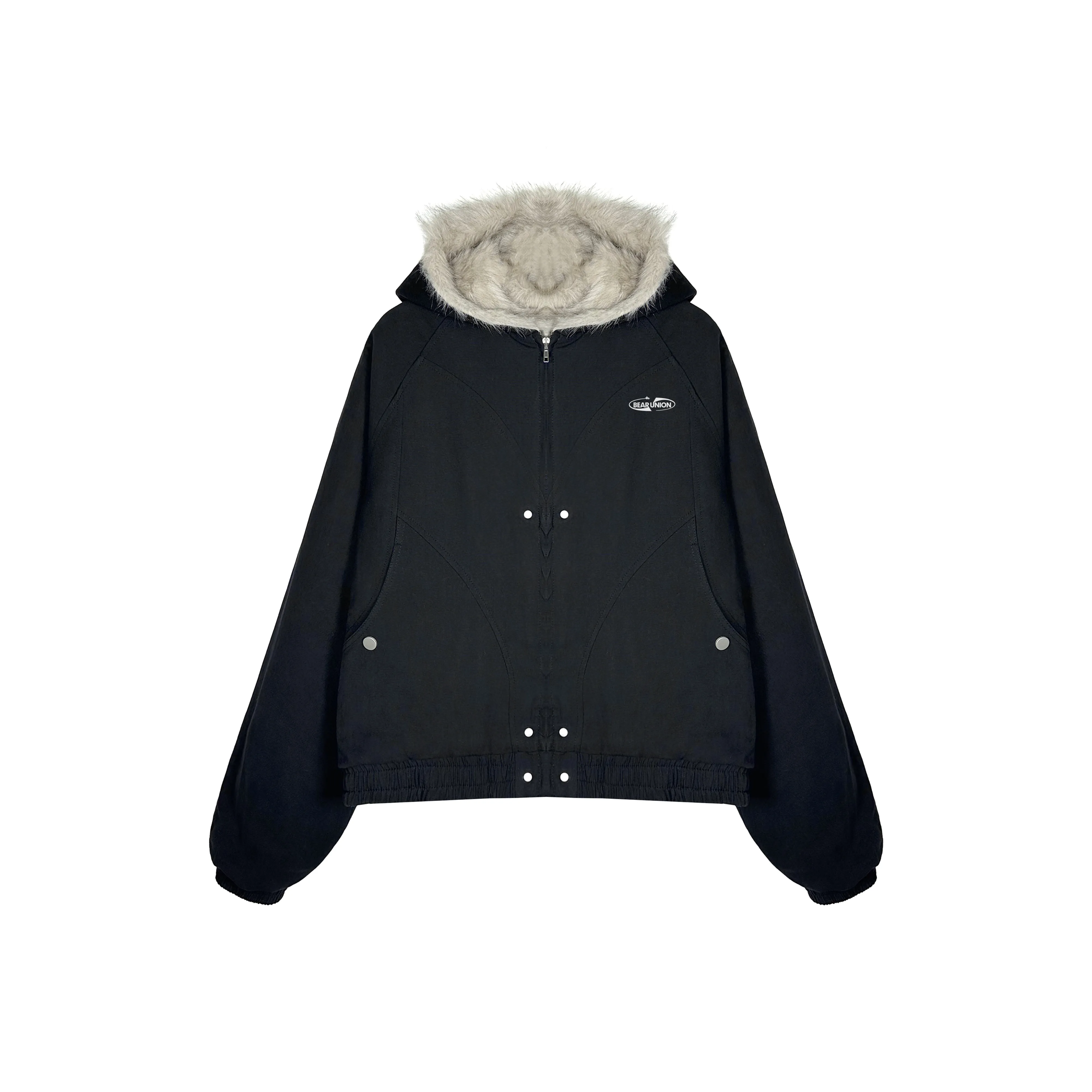 BEAR UNION Черный С подарками Съемная застежка-булавка Унисекс Куртки