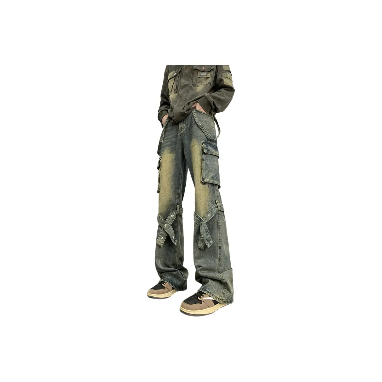SZSX Blue Unisex Cargo Pants SZSX Синий Унисекс Карго Брюки