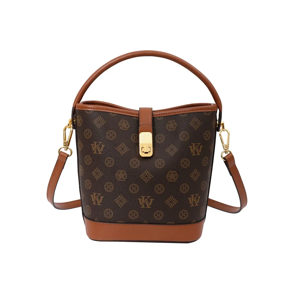 Meter Высококачественная ведрообразная сумка через плечо сумка на плечо коричневая