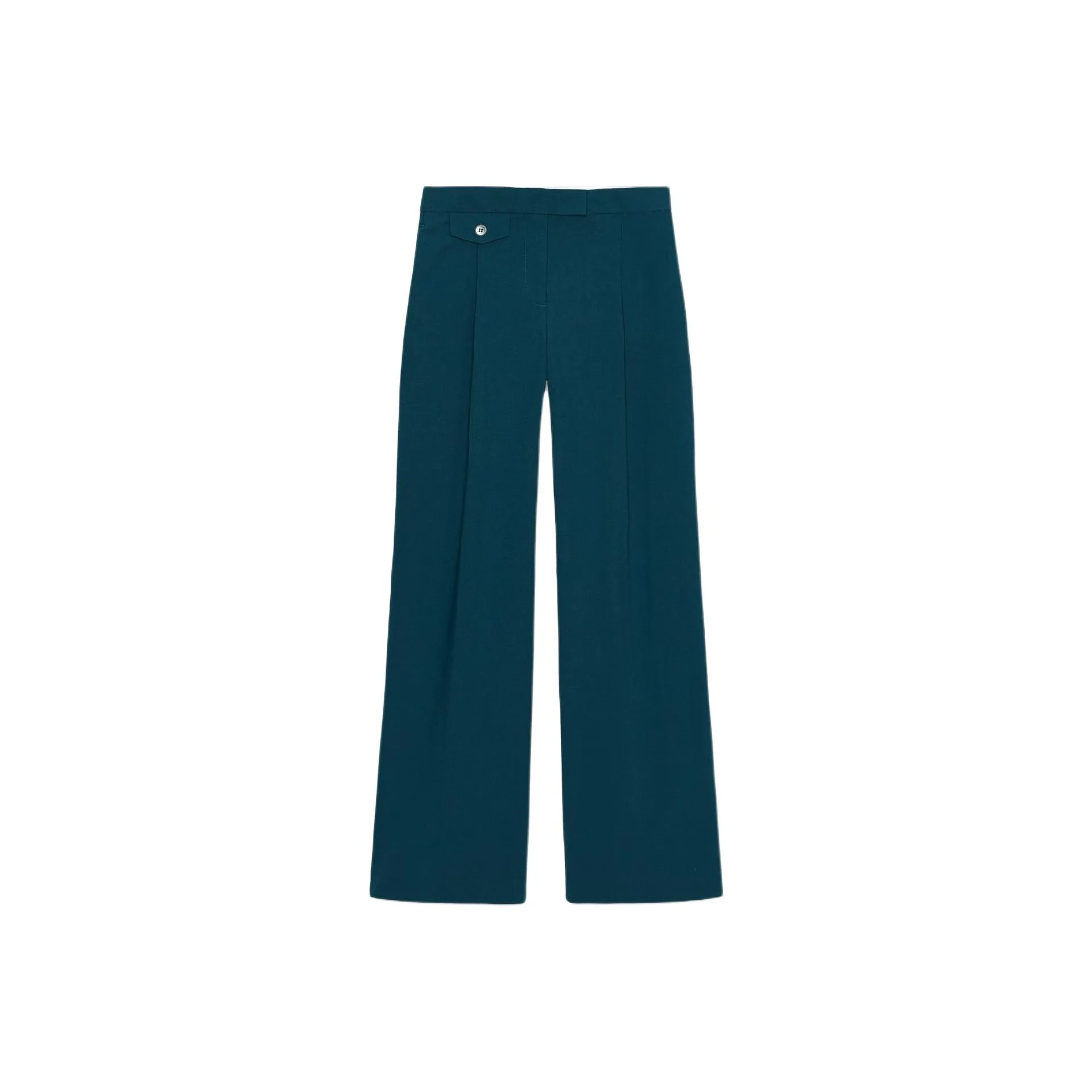 ZARA Утино-зеленый Женские Повседневные Брюки