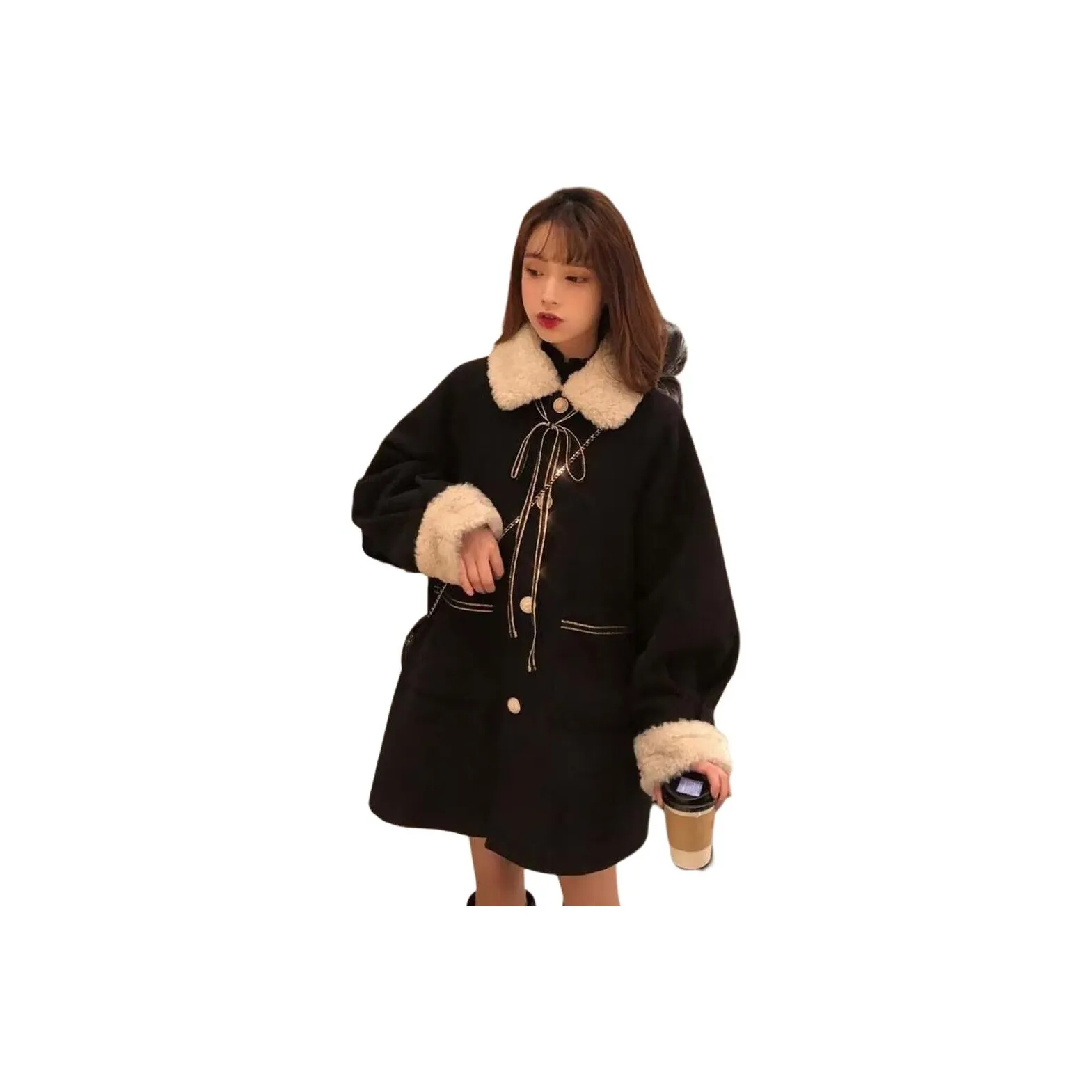 BONAS Изображение Цвет Женское Пальто