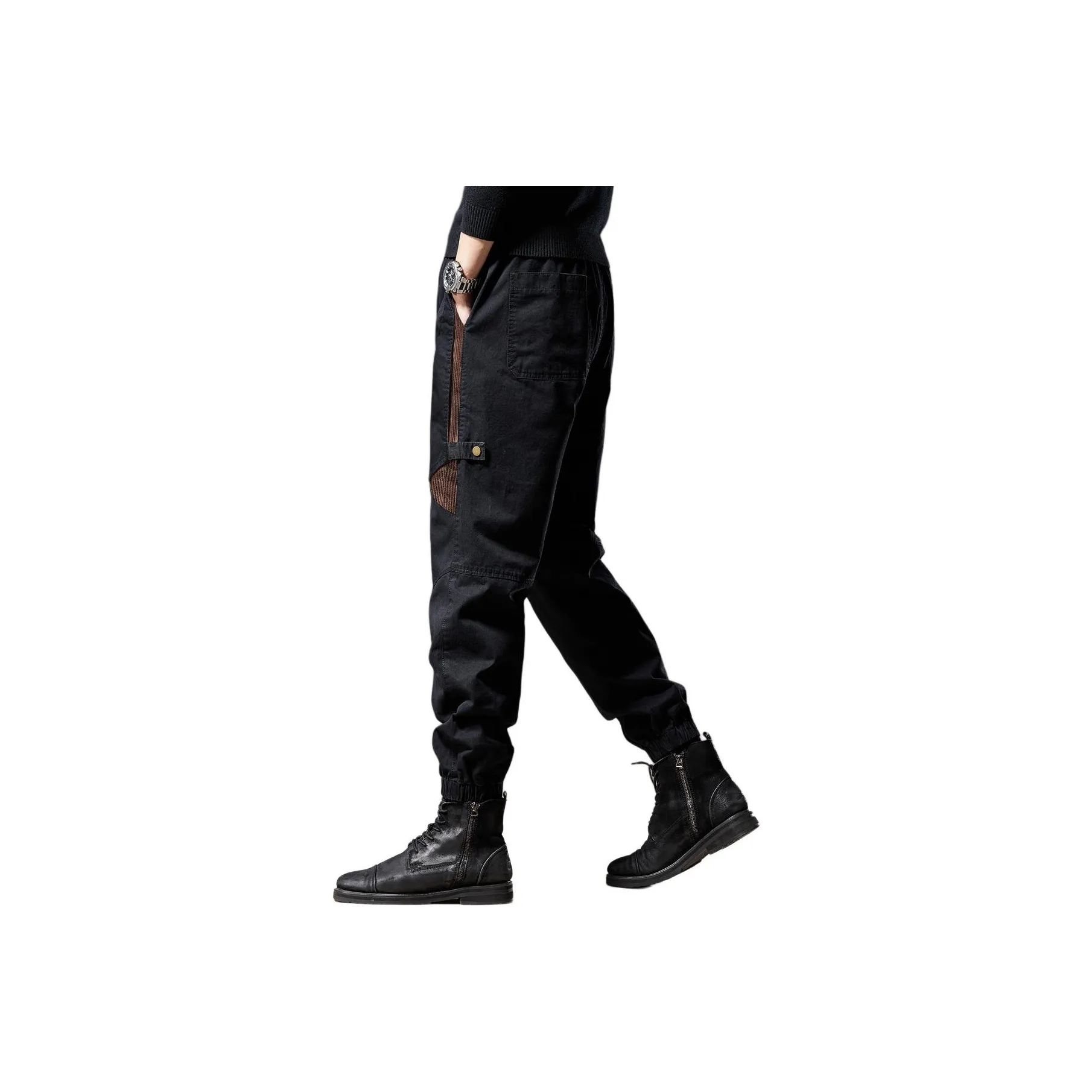 GUISE Осенние Карго Брюки с Эластичными Манжетами Унисекс