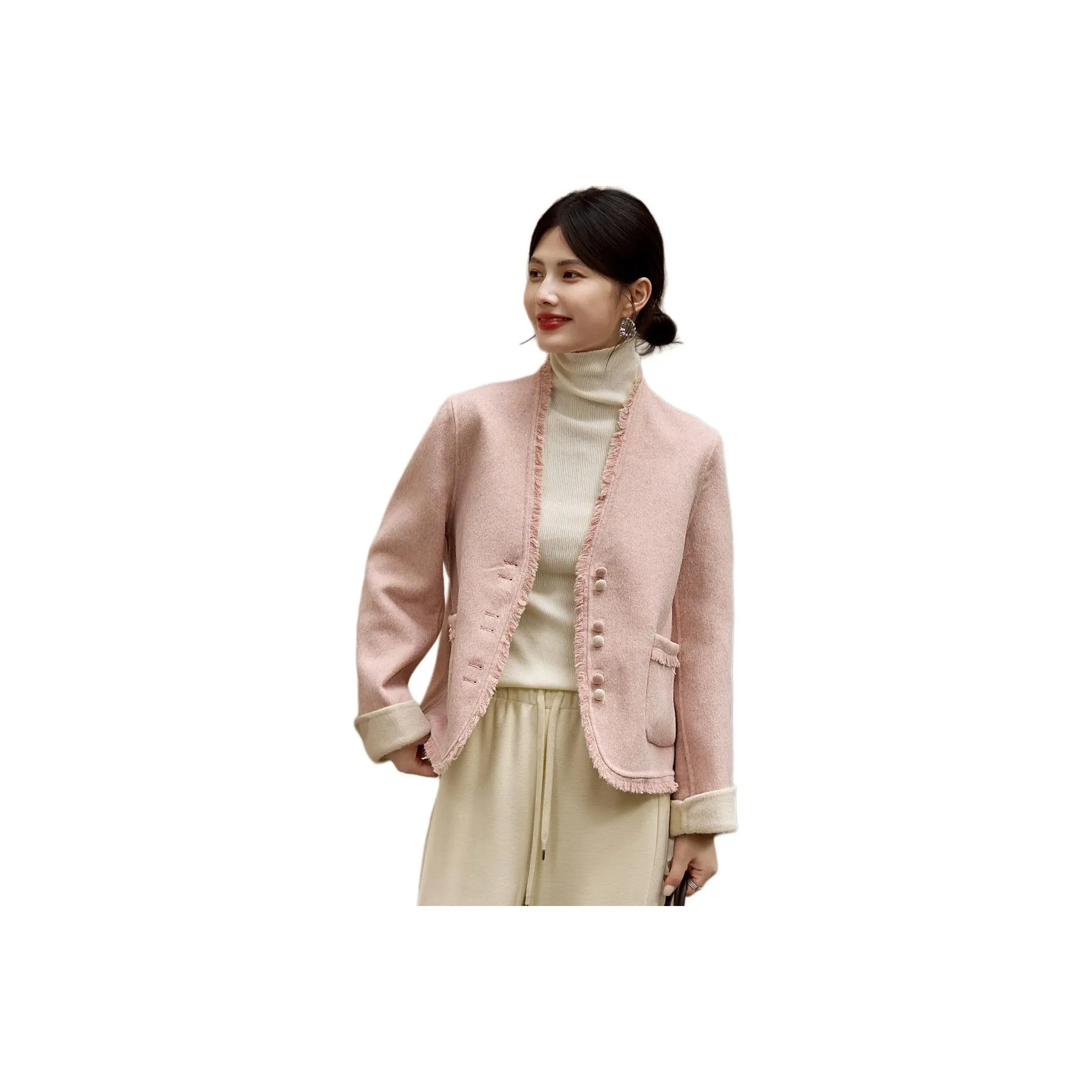 SHANGJING Розовый Женский Куртки